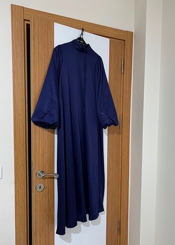 Lacivert Uzun Kadın Elbise - Görsel 2