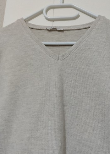 V Yaka Kadın Sweatshirt - Görsel 4