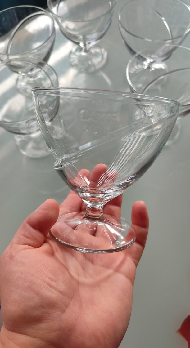 Şeffaf Ayaklı Cam Kase Seti - Görsel 3