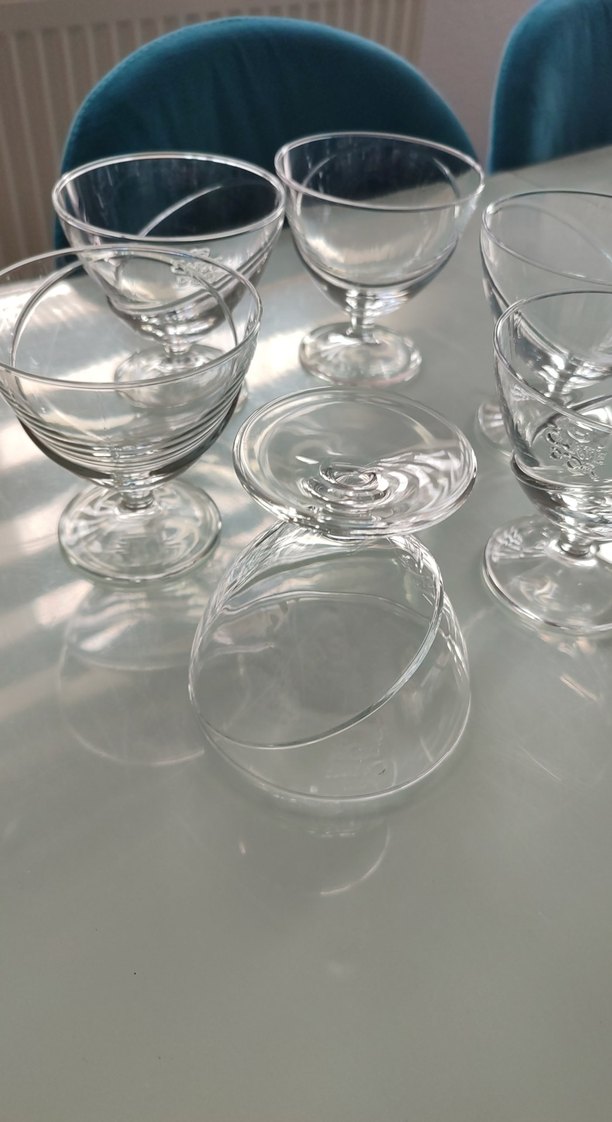 Şeffaf Ayaklı Cam Kase Seti - Görsel 2