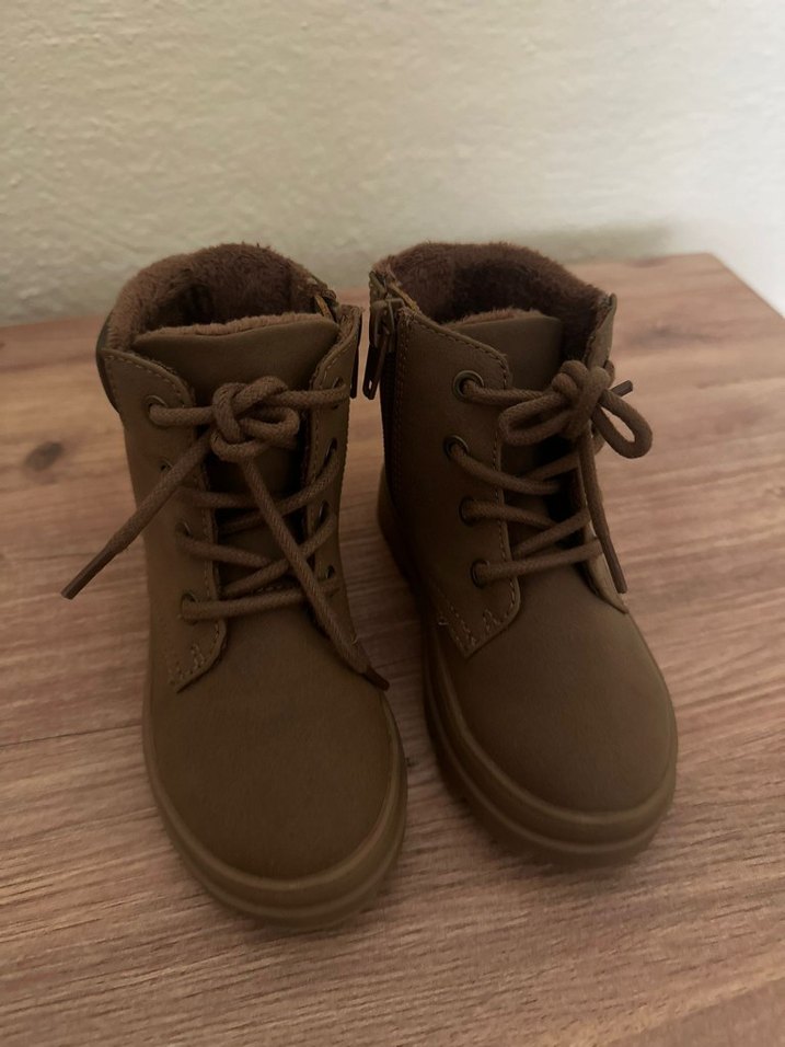 Bej Kürklü Süet Erkek Çocuk Botu - Görsel 3