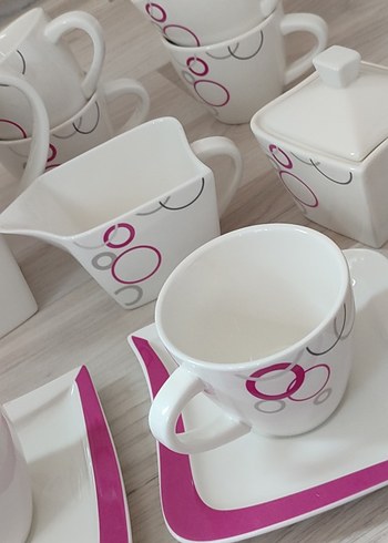 Emsan Pembe Desenli 31 parça 6 kişilik kahvaltı seti - Görsel 16