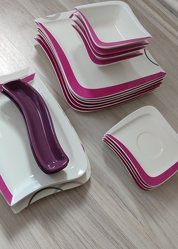Emsan Pembe Desenli 31 parça 6 kişilik kahvaltı seti - Görsel 7