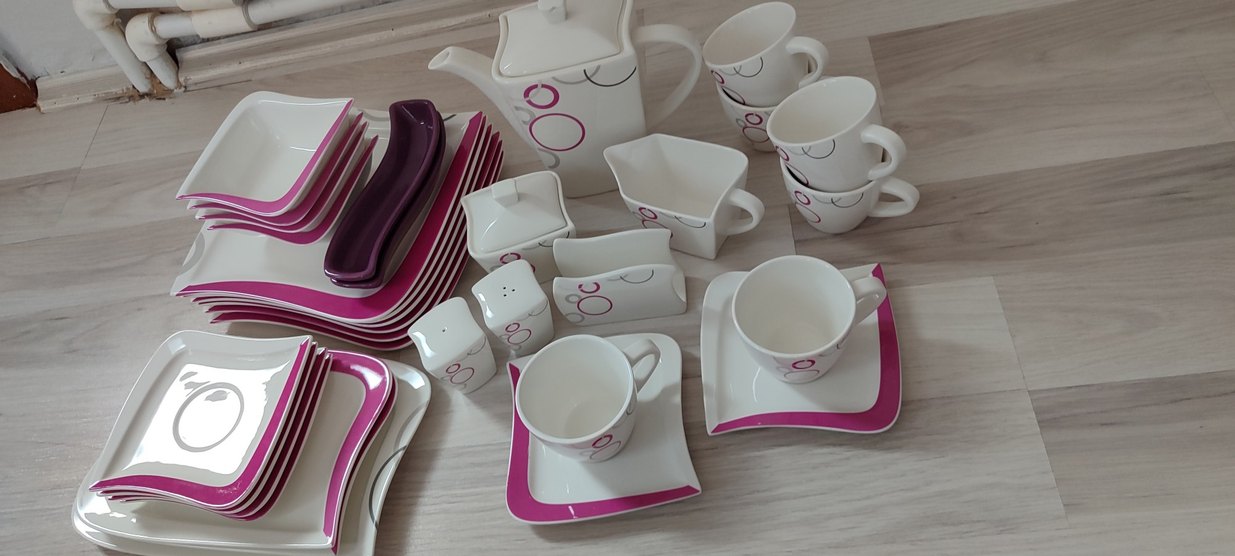 Emsan Pembe Desenli 31 parça 6 kişilik kahvaltı seti - Görsel 3