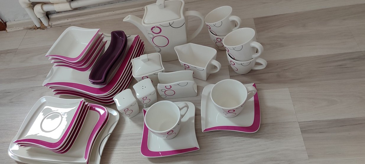 Emsan Pembe Desenli 31 parça 6 kişilik kahvaltı seti - Görsel 4