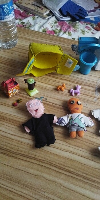 El Yapımı Oyuncak Bebek Ev Seti
