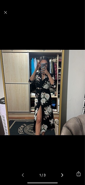 Bershka uzun gömlek elbise