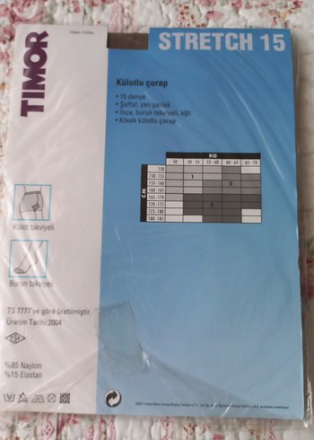 Timor STRETCH15 Mini Elastik Külotlu Çorap - Görsel 3