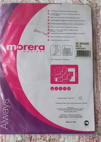 Morera Kadın Ofis Külotlu Çorap 15 Denye - Görsel 2