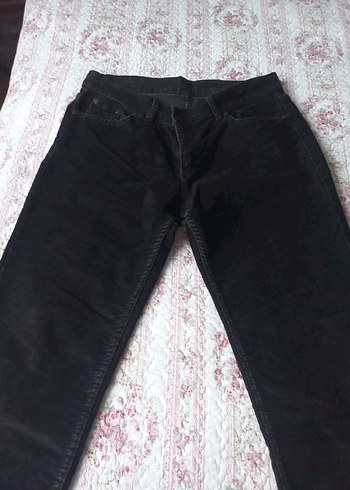 Siyah Kadın Normal Boy Denim Pantolon - Görsel 2