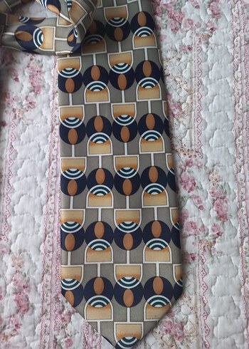 Bohem Çok Renkli Retro Desenli Erkek Kravat - Görsel 4