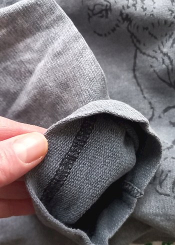 Gri Baskılı Erkek Sweatshirt - Görsel 7