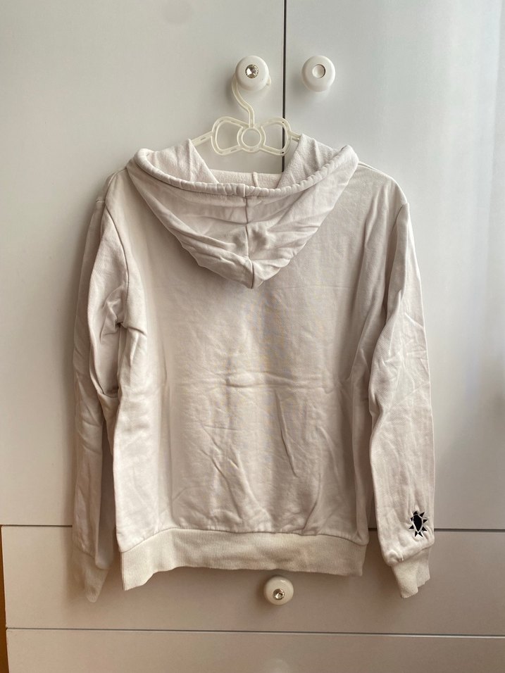 Beyaz Day ve Güneş Baskılı Sweatshirt - Görsel 2