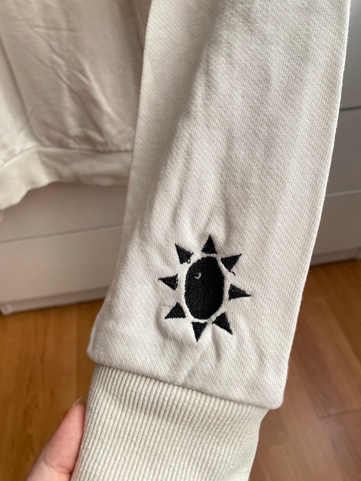 Beyaz Day ve Güneş Baskılı Sweatshirt - Görsel 3