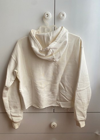 Beyaz Baskılı Kadın Sweatshirt - Görsel 3