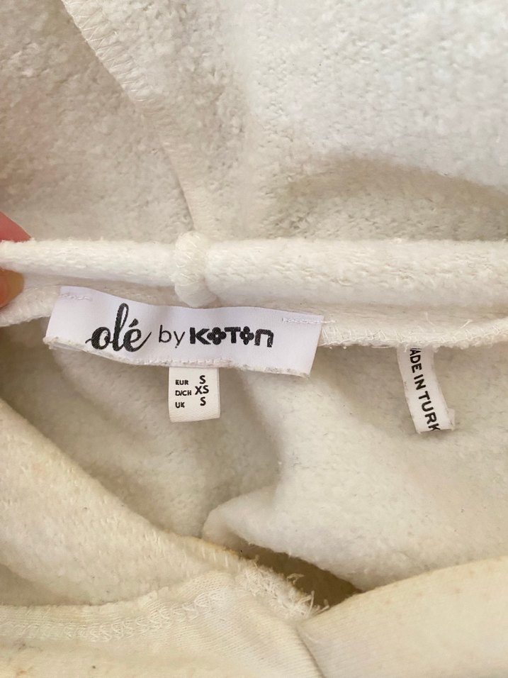 Beyaz Baskılı Kadın Sweatshirt - Görsel 4