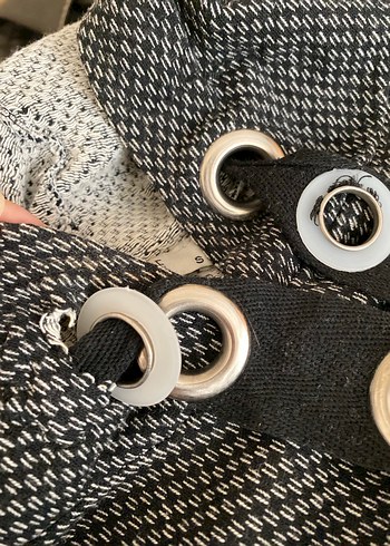 Düğmeli Kapüşonlu Gri Kadın Sweatshirt - Görsel 4