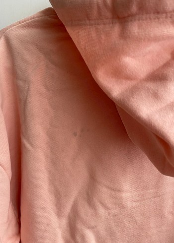 Nakış Gül Detaylı Pembe Kapüşonlu Sweatshirt - Görsel 3