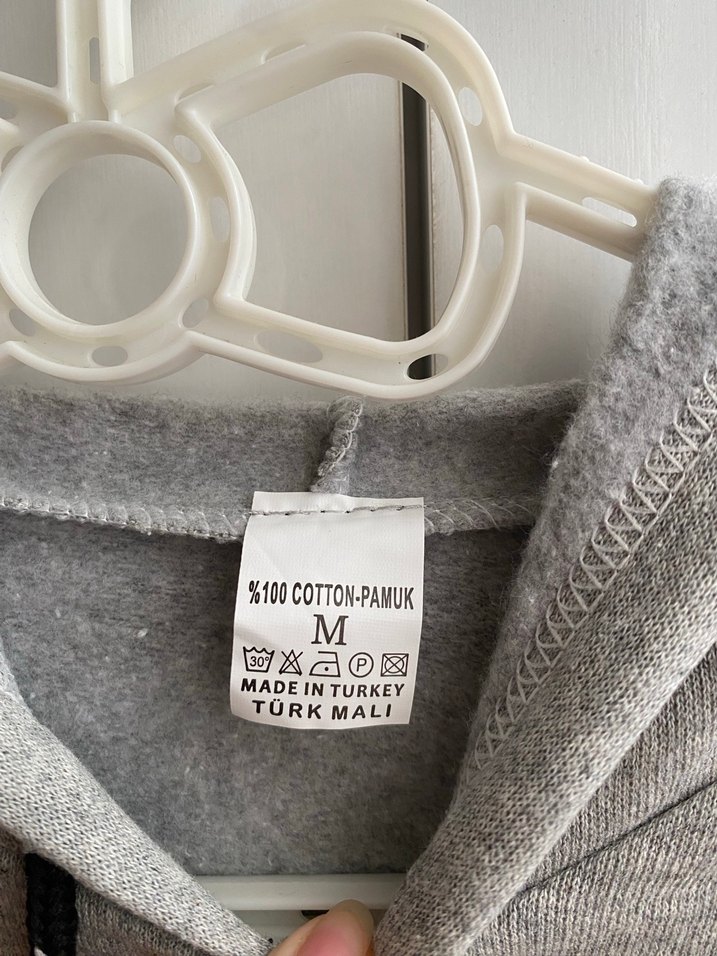 Gri Unisex Sweatshirt - Görsel 3