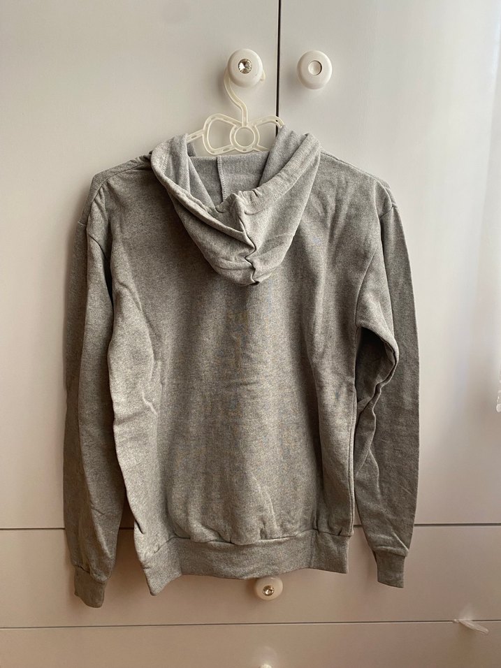 Gri Unisex Sweatshirt - Görsel 2