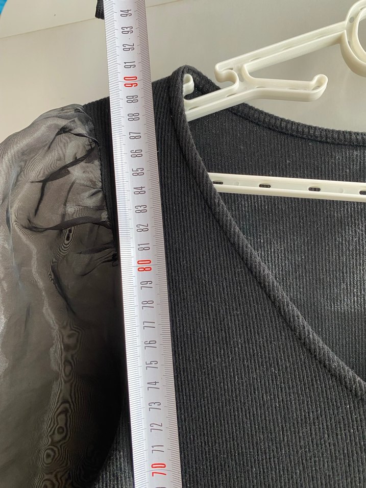 Siyah Uzun Kollu Midi Elbise - Görsel 5