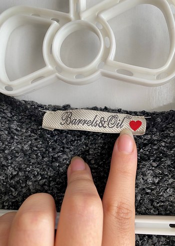 Gri Midi Triko Hırka - Görsel 4