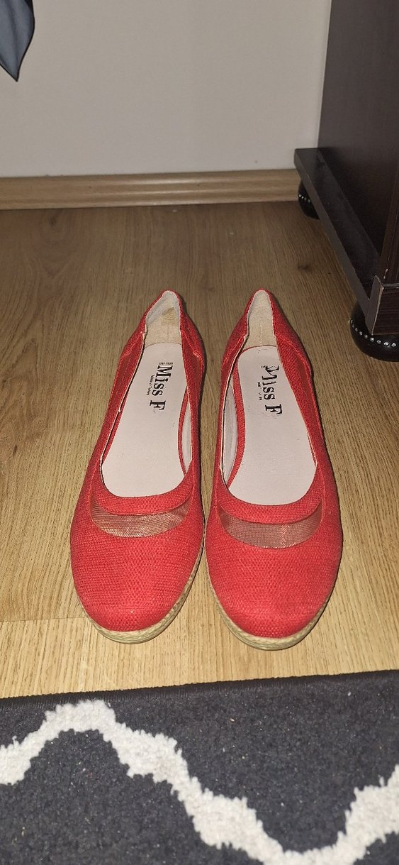 Kırmızı Dolgu Topuklu Kadın Espadril - Görsel 2