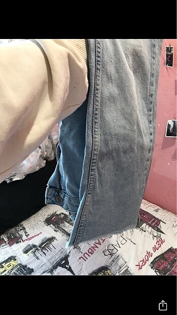 xs Beden mavi Renk Mavi Mom Jean