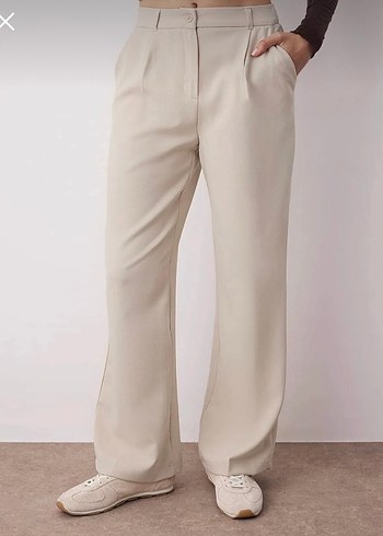 Kadın taş dokuma kumaş pantolon - Görsel 4