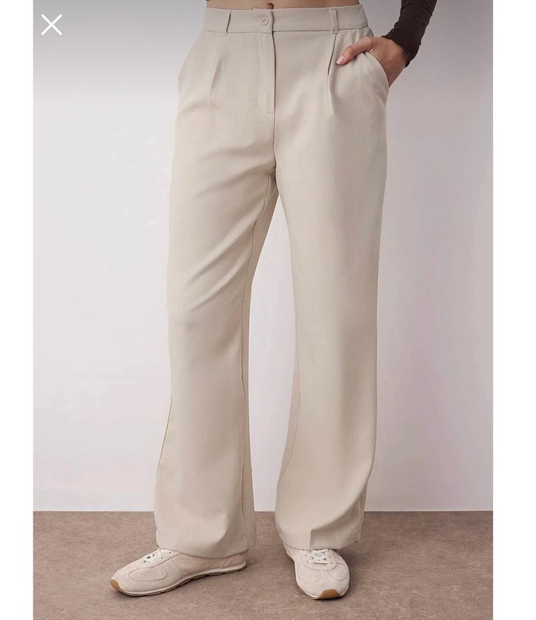 Kadın taş dokuma kumaş pantolon - Görsel 4