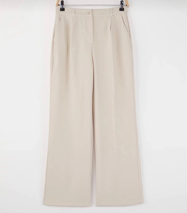 Kadın taş dokuma kumaş pantolon - Görsel 2