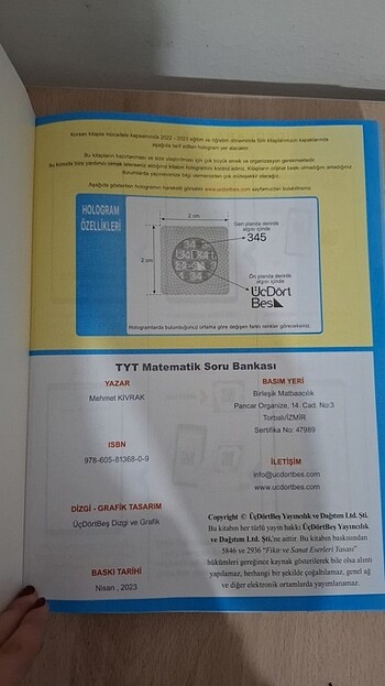  Beden 3 4 5 tyt matematik