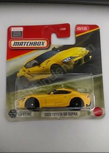 Matchbox Sarı Oyuncak Araba 2023 Toyota GR Supra