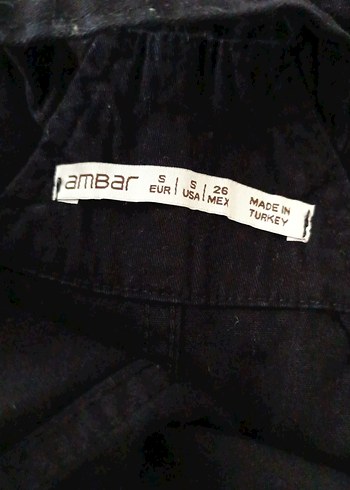 Kadın Siyah Denim Midi Salopet - Görsel 3