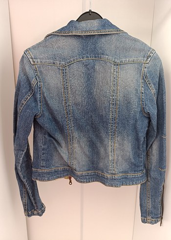 Kadın Mavi Denim Ceket - Görsel 2