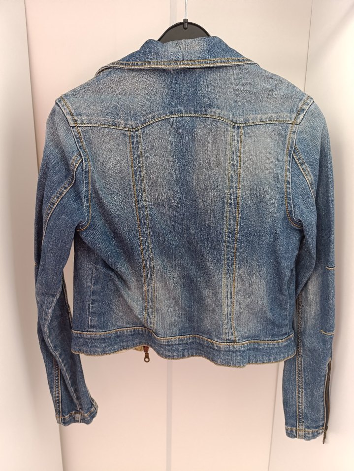 Kadın Mavi Denim Ceket - Görsel 2