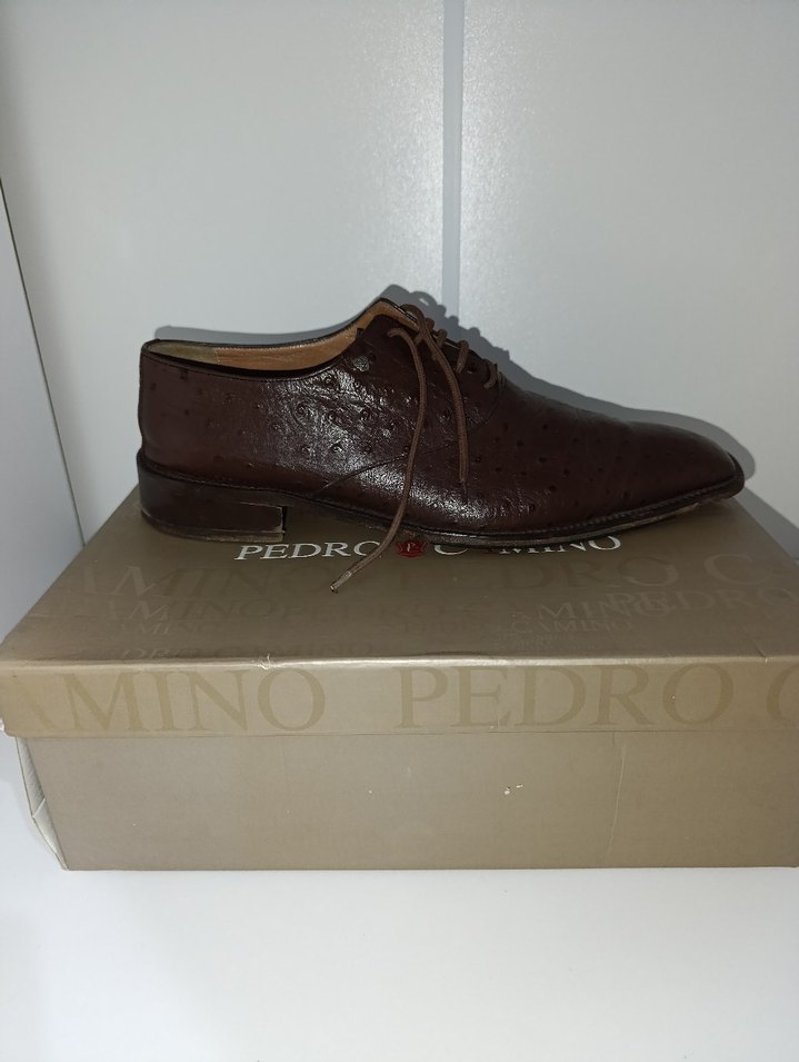 Koyu Kahverengi Deri Klasik Erkek Ayakkabı - Görsel 3