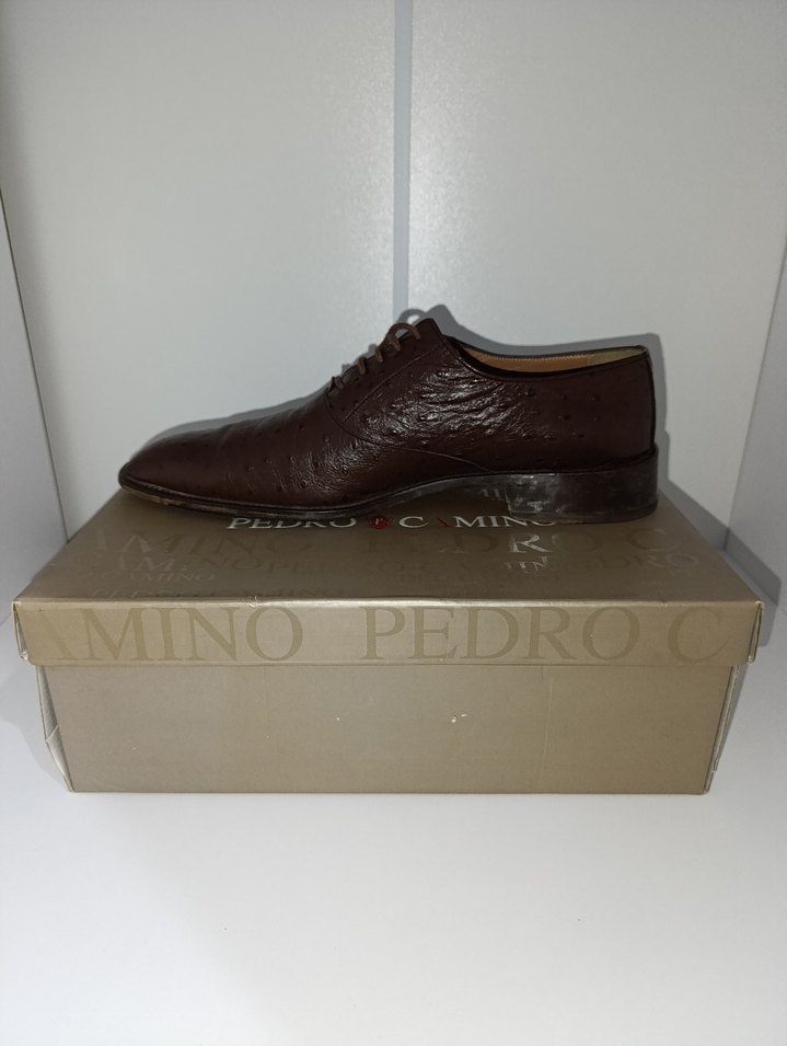 Koyu Kahverengi Deri Klasik Erkek Ayakkabı - Görsel 4