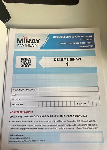 Beden TYT Matematik 10 Deneme Sınavı
