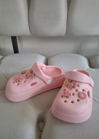 24 Beden pembe Renk Çocuk Crocs Model Terlik