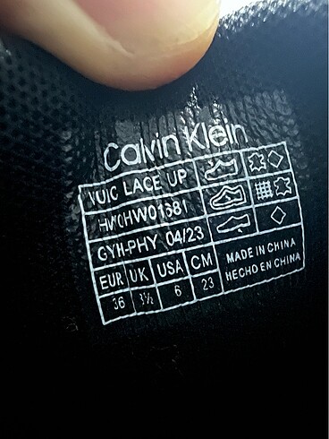 36 Beden siyah Renk Calvin Klein Ayakkabı