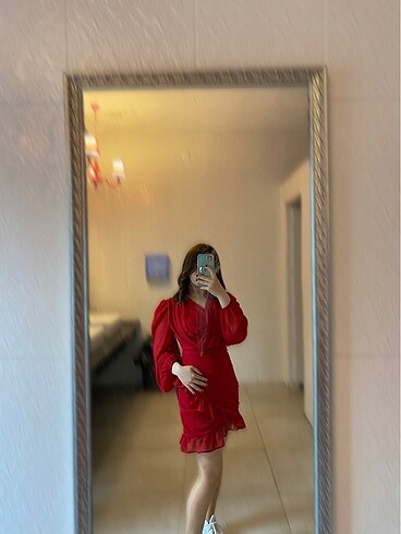 m Beden kırmızı Renk Mini elbise