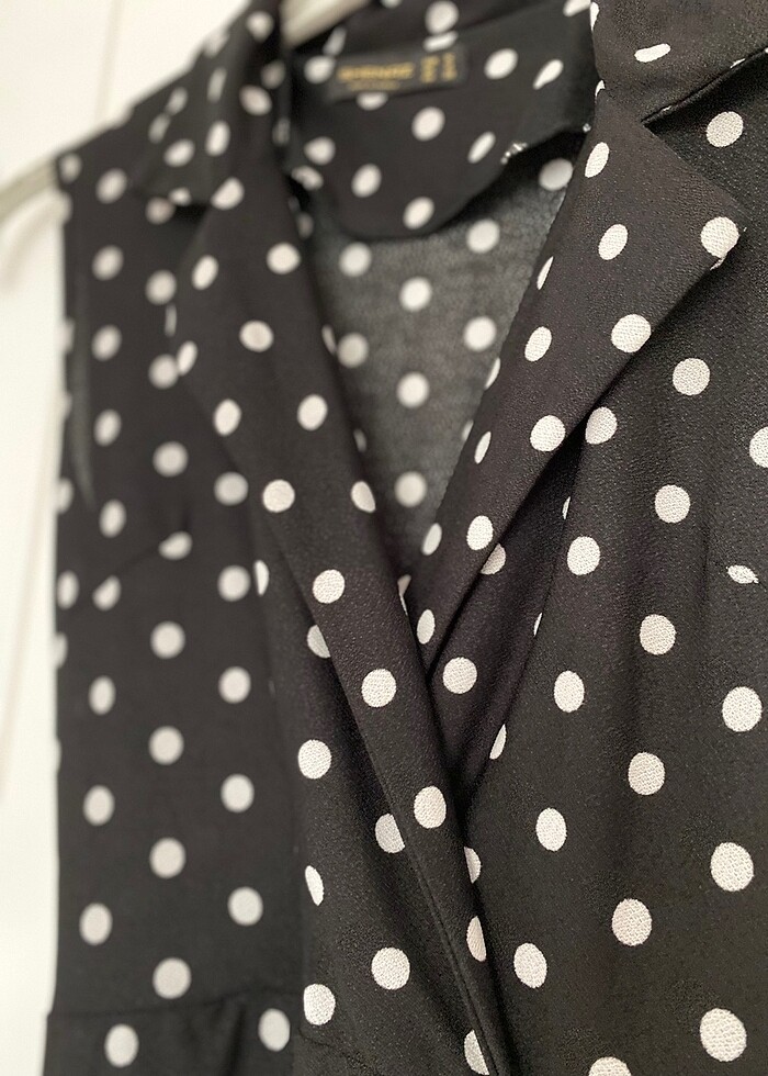 Puantiyeli elbise - Görsel 3