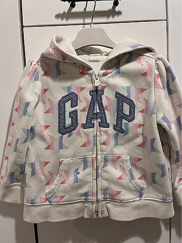 Orijinal GAP Kız çocuk fermuarlı sweatshirt
