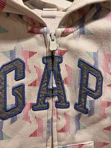 Gap Orijinal GAP Kız çocuk fermuarlı sweatshirt