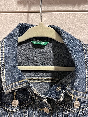 Benetton Kız çocuk jean kot ceket Benetton