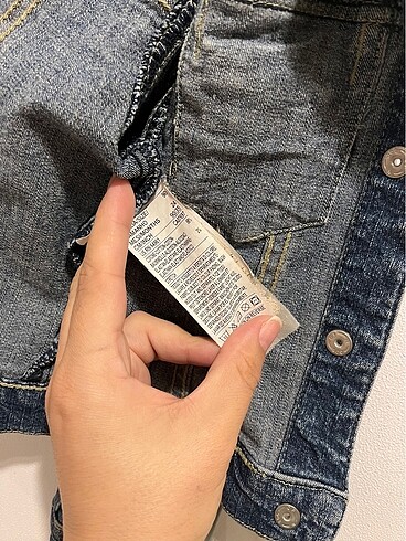 24-36 Ay Beden Kız çocuk jean kot ceket Benetton