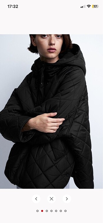 xs Beden H&M kapüşonlu kapitone ceket
