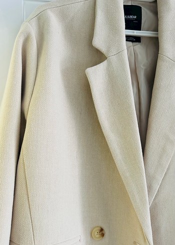 Pull&Bear Bej Midi Kadın Kaban - Görsel 2