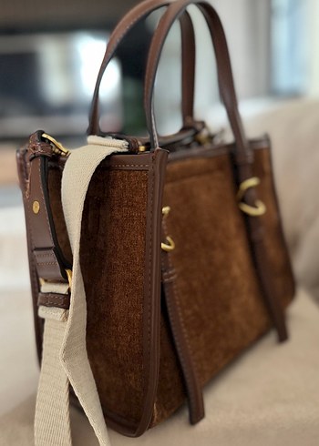 Zara mini tote çanta - Görsel 4